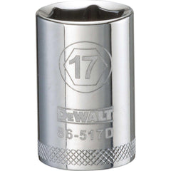 Standard  Hand Socket: 1/2" Drive, 17.00 mm Socket, 6-Point