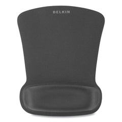 WaveRest Gel Mouse Pad with Wrist Rest, 9.3 x 11.9, Black