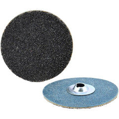 Quick-Change Disc: Type S, 2" Dia, 120 Grit, Silicon Carbide, Coated