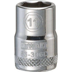 Standard  Hand Socket: 3/8" Drive, 11.00 mm Socket, 6-Point