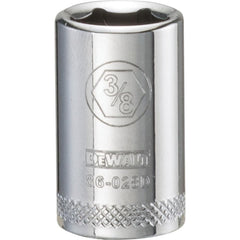 Standard  Hand Socket: 1/4" Drive, 3/8" Socket, 6-Point