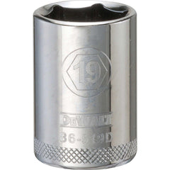 Standard  Hand Socket: 1/2" Drive, 19.00 mm Socket, 6-Point