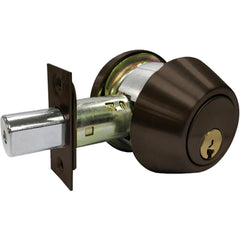 Deadbolts; Deadbolt Type: Deadbolt; Lock Type: Single Cylinder; Key Type: Schlage C; Mount Type: Through Hole; Material: Stainless Steel; Minimum Door Thickness: 1.5625 in; Maximum Door Thickness: 2; Finish: Oil-Rubbed Bronze