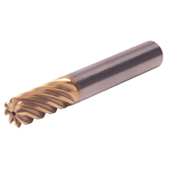 Corner Radius End Mill: 10 mm Dia, 22.00 mm LOC, 0.50 mm Radius, 8 Flute, Solid Carbide