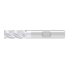 Corner Chamfer End Mill: 11.00 mm Dia, 26.00 mm LOC, 4 Flute, 0.30 mm Chamfer Width, Solid Carbide