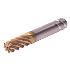 Corner Radius End Mill: 1/2" Dia, 1" LOC, 3.05 mm Radius, 8 Flute, Solid Carbide