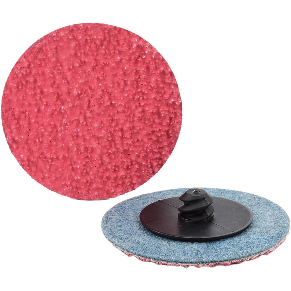 Quick-Change Disc: Type R, 4" Dia, 60 Grit, Aluminum Oxide, Coated