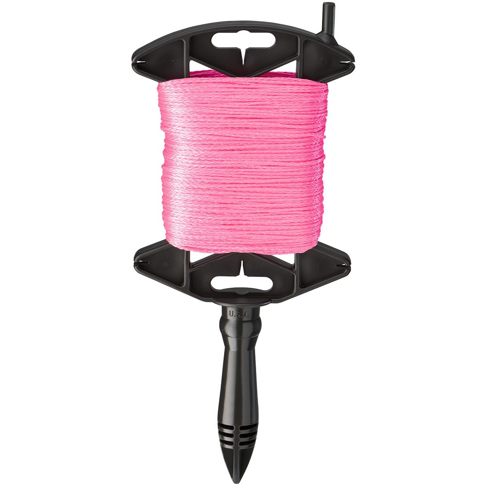 Twine; Twine Type: Braided Twine; Twine Construction: Braided; Material: Nylon; Color: Pink; Twine Size: 500; Breaking Strength (Lb.): 165.00