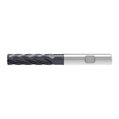 Corner Radius End Mill: 14.00 mm Dia, 57.00 mm LOC, 1.50 mm Radius, 5 Flute, Solid Carbide