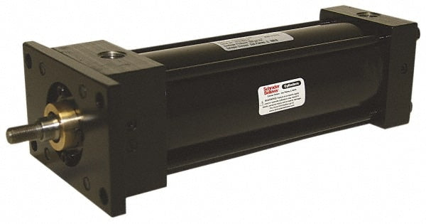 Double Acting Rodless Air Cylinder: 1-1/2" Bore, 3" Stroke, 250 psi Max, 3/8 NPTF Port, Head Rectangular Flange Mount