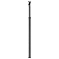 Square End Mill: 0.0400" Dia, 0.1200" LOC, 3 Flute, Solid Carbide