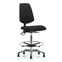 ESD Task Chair: Conductive Cloth, 36" Seat Height, Black