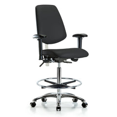 Clean Room Task Chair: Vinyl, 36" Seat Height, Black