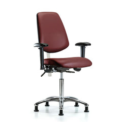 Clean Room Task Chair: Vinyl, 29" Seat Height, Borscht