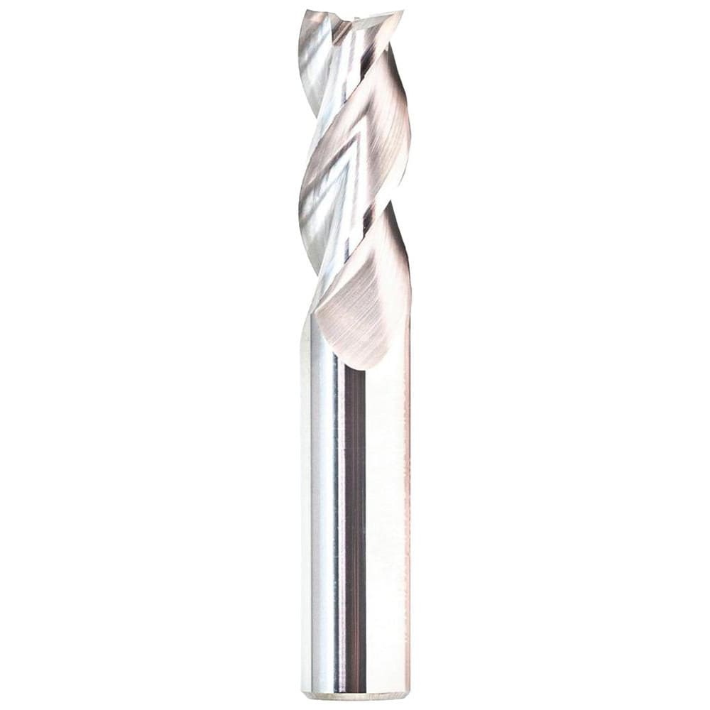 Corner Radius End Mill: 1/2" Dia, 1-1/4" LOC, 0.0800" Radius, 3 Flute, Solid Carbide