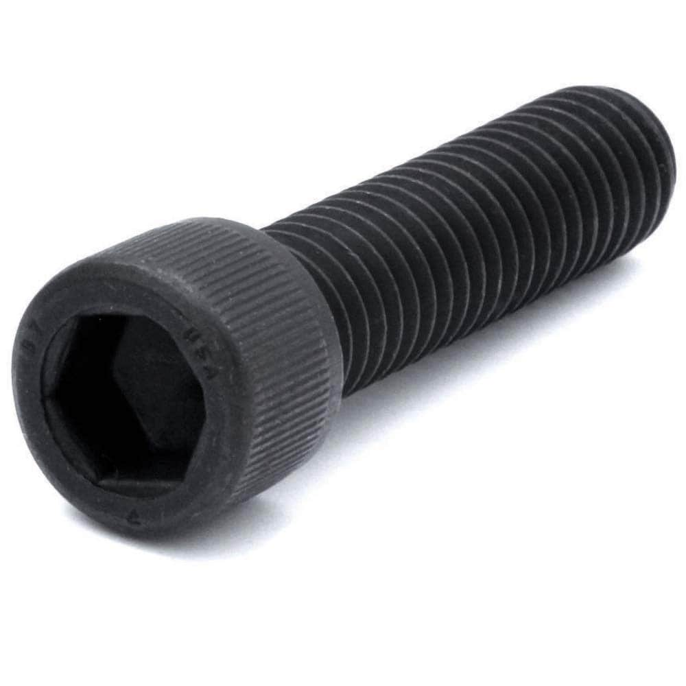 Hex Socket Cap Screw: #10-32 Thread, 1/2" Length Under Head, Alloy Steel, Thermal Black Oxide Finish