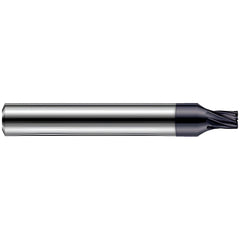 Corner Radius End Mill: 1/2" Dia, 1-1/2" LOC, 0.0150" Radius, 7 Flute, Solid Carbide