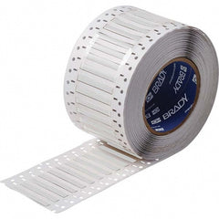 Label Maker Label: White, Polyolefin, 5,000 per Roll