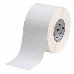 Label Maker Label: White, Polyester, 3,000 per Roll