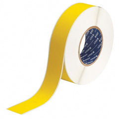 Continuous Tape for Printer: 1-1/2" x 300', Polyvinyl Fluoride, Yellow