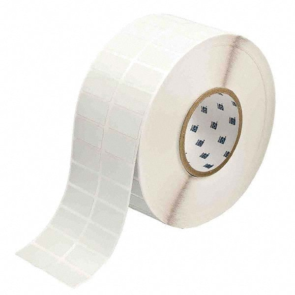 Label Maker Label: Light Gray, Metallized Polyester, 1-1/2" OAW, 10,000 per Roll