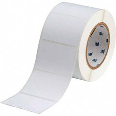 Label Maker Label: Light Gray, Metallized Polyester, 1,000 per Roll