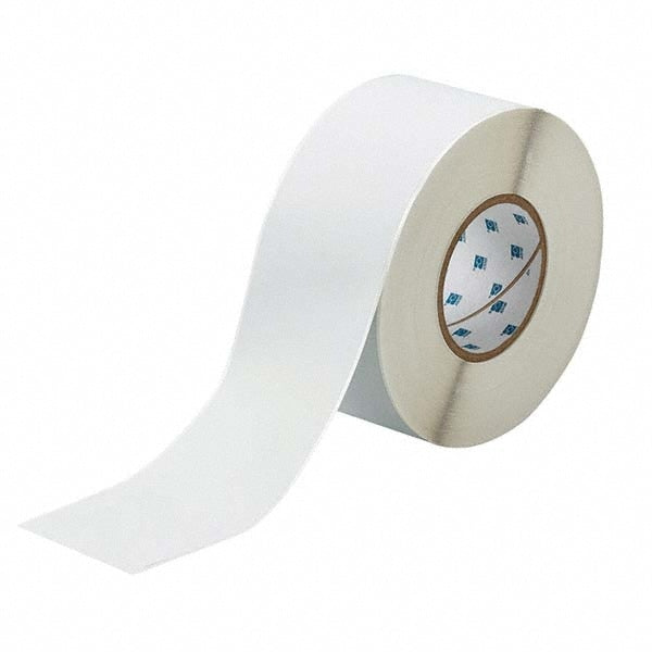 Continuous Tape for Printer: 3" x 300', Polyester, Light Gray