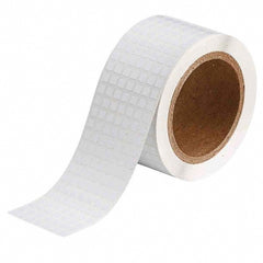 Label Maker Label: White, Polyester, 1/4" OAW, 20,000 per Roll