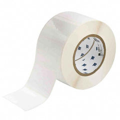 Label Maker Label: White, Polyester, 1,000 per Roll