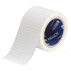 Label Maker Label: White, Cloth, 10,000 per Roll