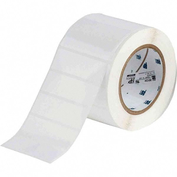 Label Maker Label: White, Polyester, 3,000 per Roll