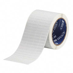 Label Maker Label: White, Polyvinylfluoride, 3/4" OAW, 10,000 per Roll