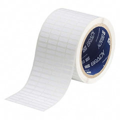 Label Maker Label: White, Vinyl, 10,000 per Roll