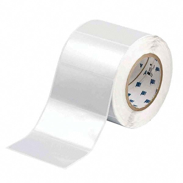 Label Maker Label: Silver, Metallized Polyester, 1,000 per Roll