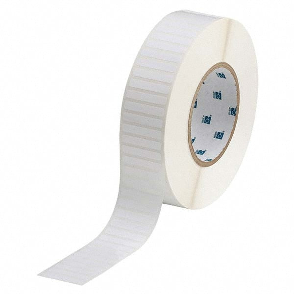 Label Maker Label: White, Polyester, 10,000 per Roll