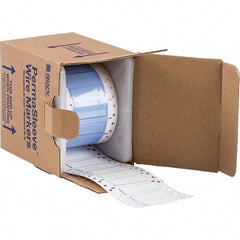 Label Maker Label: White, Polyolefin, 250 per Roll