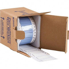 Label Maker Label: White, Polyolefin, 250 per Roll