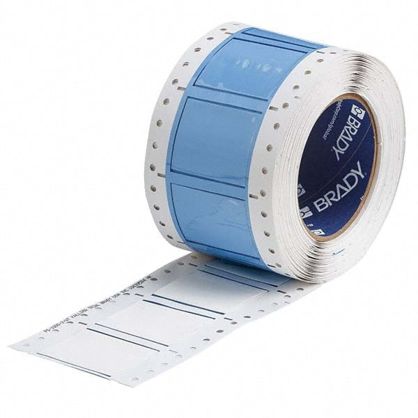 Label Maker Label: White, Polyolefin, 250 per Roll