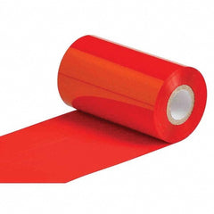 Printer Ribbon: 4.33" Wide, 984' Long, Red, Resin