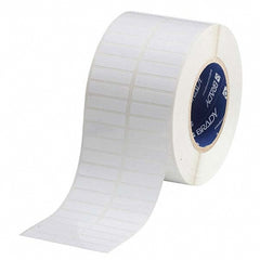 Label Maker Label: White, Polyester, 1-1/2" OAW, 10,000 per Roll