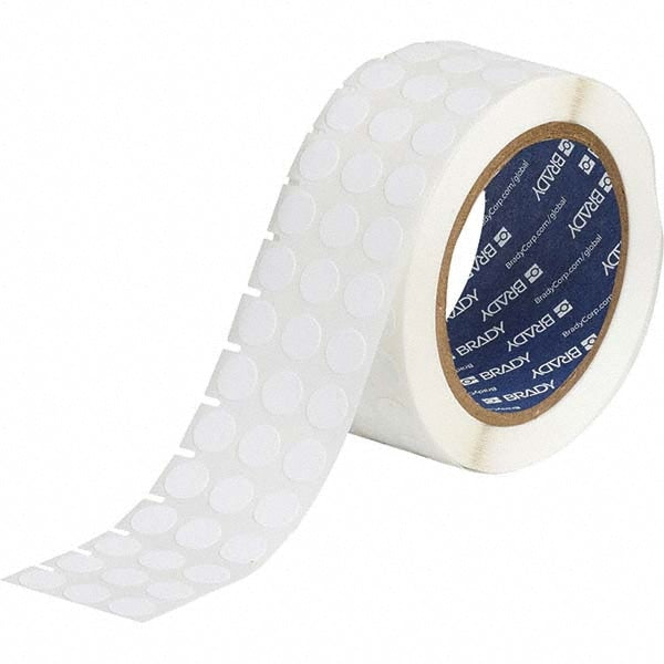 Label Maker Label: White, Nylon, 3,000 per Roll