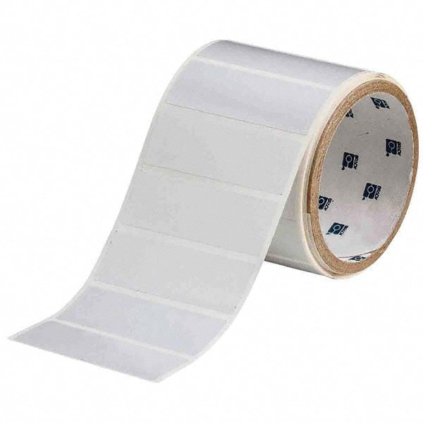 Label Maker Label: Light Gray, Polyester, 3,000 per Roll