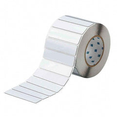 Label Maker Label: White, Polyester, 500 per Roll