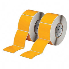 Label Maker Label: Yellow, Polyester, 250 per Roll