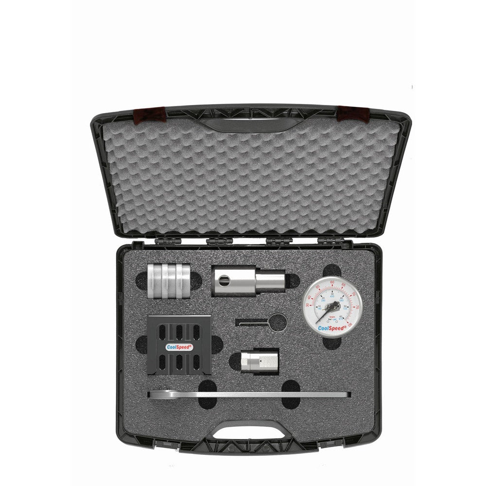 Fluid & Air-Mist High-Speed Spindles; Drive Type: Coolant/Cutting Oil; RPM: 80000.000; Compatible Tool Size: Inch Starter Kit supports 1/8" and 3/16" cutting tool shank diameters; Shaft Diameter: 25.000; Wattage: 300.000; Operating Pressure Range (psi): 1