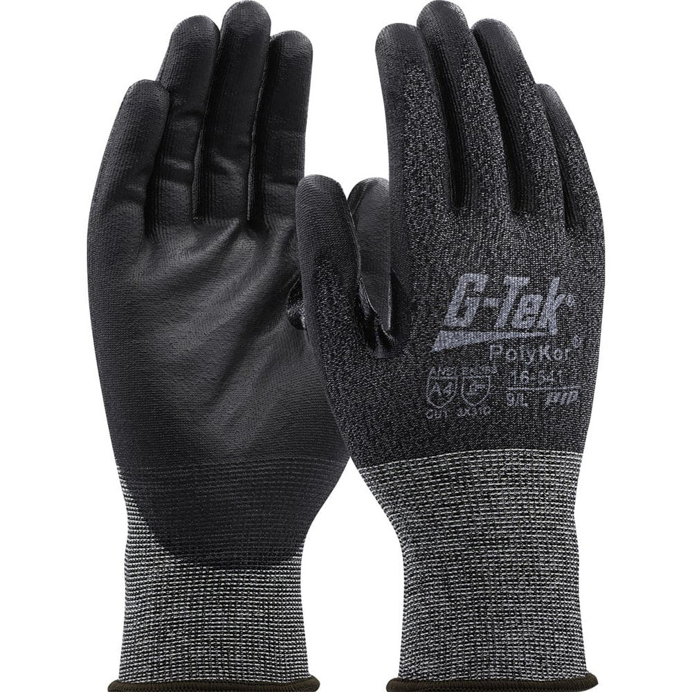 Cut, Puncture & Abrasion-Resistant Gloves: G-Tek 16-541, Size 2X-Large, ANSI Cut A4, ANSI Puncture 2, Polyurethane, PolyKor