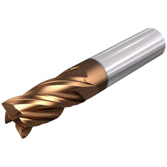 Corner Radius End Mill: 1/2" Dia, 2-1/2" LOC, 0.0600" Radius, 4 Flute, Solid Carbide