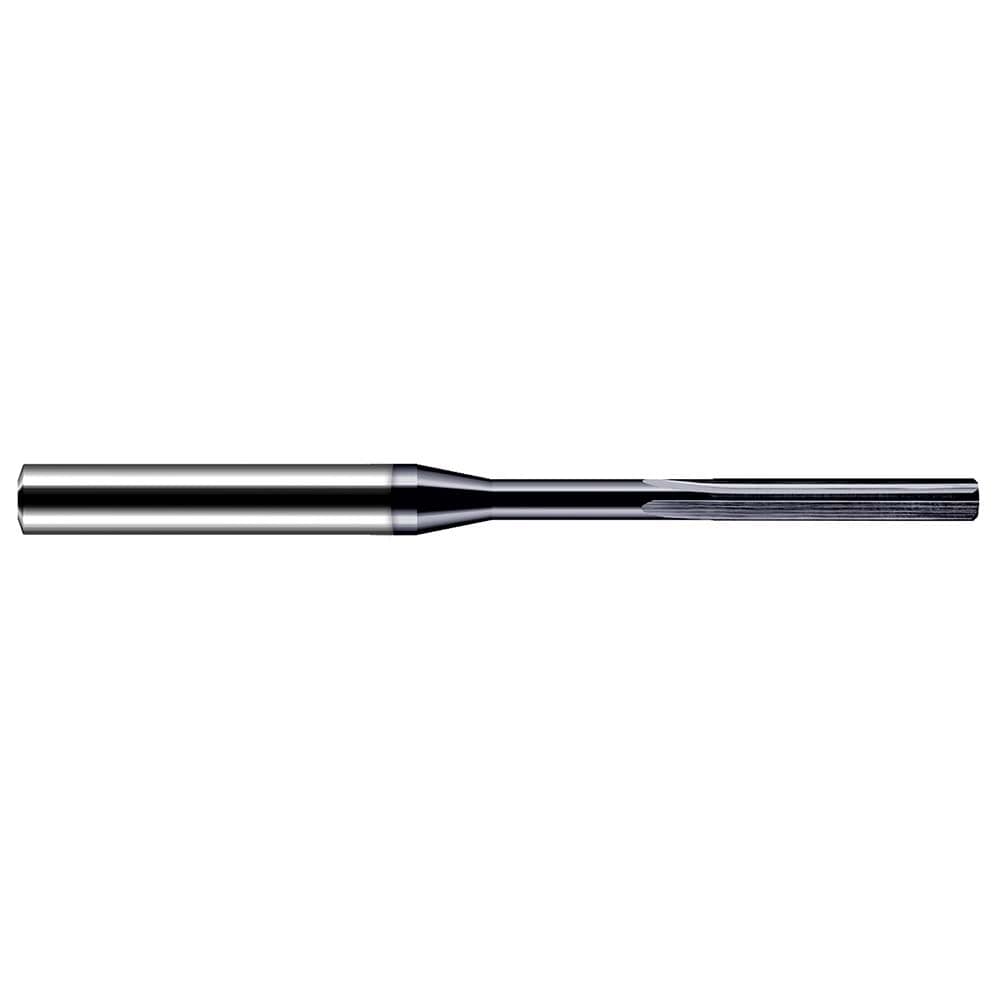 Chucking Reamer: 9/32" Dia, 6" OAL, 1-1/8" Flute Length, Straight-Cylindrical Shank, Solid Carbide