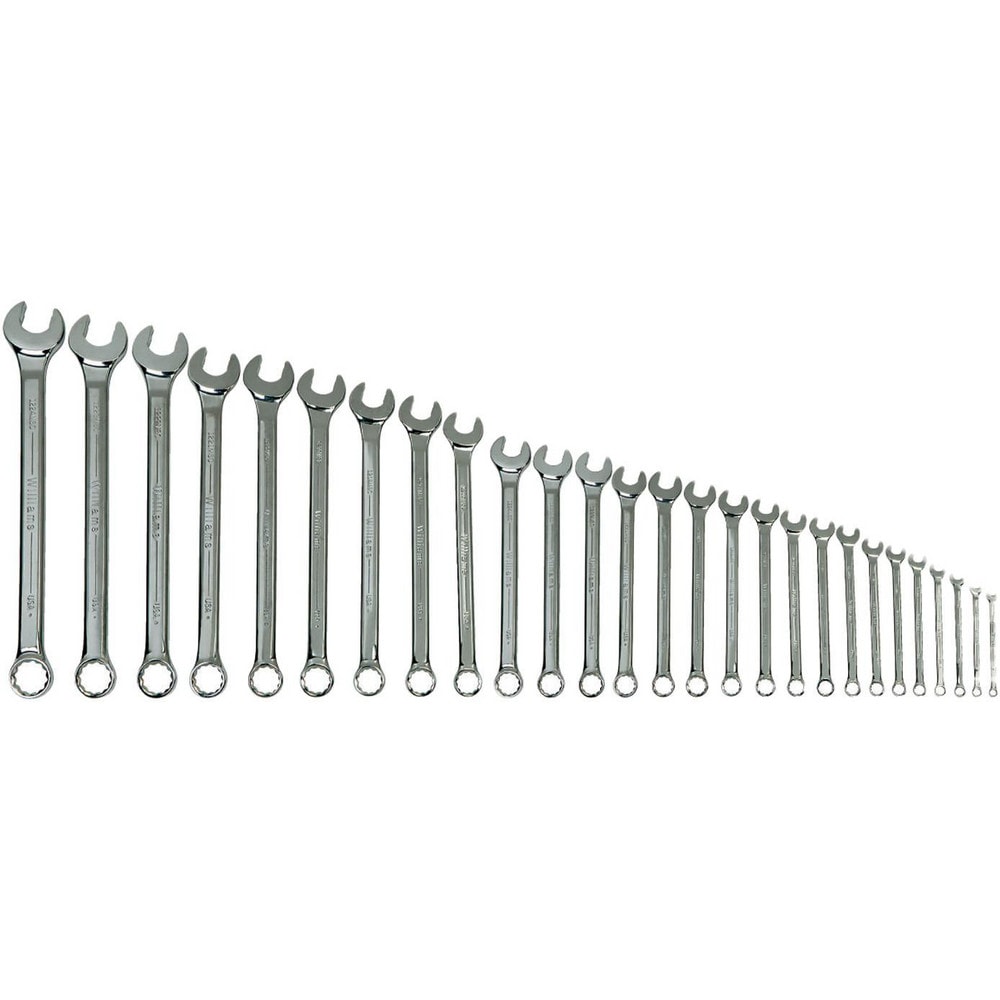 Combination Wrench Set: 27 Pc, Metric