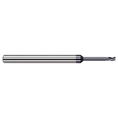 Square End Mill: 0.1562" Dia, 0.2340" LOC, 4 Flute, Solid Carbide